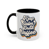 Keep Calm & Drink Coffee Retro Inspired Coffee Mug