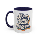 Keep Calm Drink Coffee Retro Inspired Coffee Mug