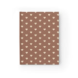 Autumn Hearts Hardcover Journal- Ruled
