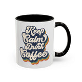 Keep Calm & Drink Coffee Retro Inspired Coffee Mug