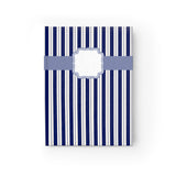 Navy Stripe Hardcover Journal- Ruled