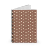 Autumn Hearts Spiral Notebook