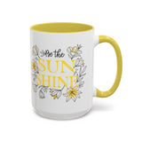 Be the Sunshine Floral Mug