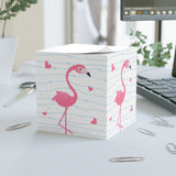 Flamingo Fun Note Cube