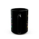 Hippie Trippy Buddha Black Mug