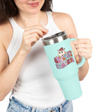 Spooky Teacher 40oz Travel Mug with Handle