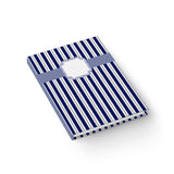 Navy Stripe Hardcover Journal- Ruled