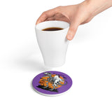 Halloween RAWR! Ceramic Coaster