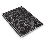Caffeine Doodles Spiral Notebook