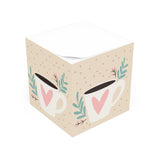 Coffee Chic Note Cube