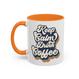 Keep Calm & Drink Coffee Retro Inspired Coffee Mug