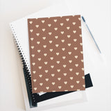 Autumn Hearts Hardcover Journal- Ruled