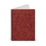 Golden Leaves Spiral Notebook