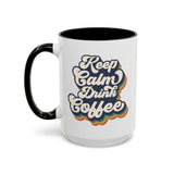 Keep Calm & Drink Coffee Retro Inspired Coffee Mug