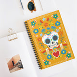 Skull Blooms Spiral Notebook