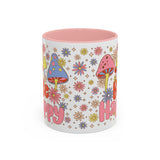 Be Happy Floral Mug