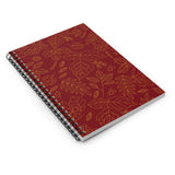 Golden Leaves Spiral Notebook