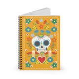 Skull Blooms Spiral Notebook