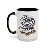 Keep Calm Drink Coffee Retro Inspired Coffee Mug