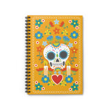 Skull Blooms Spiral Notebook