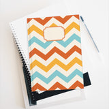 Fall Chevron Hardcover Journal- Ruled