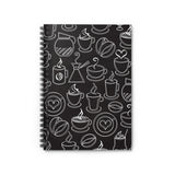 Caffeine Doodles Spiral Notebook