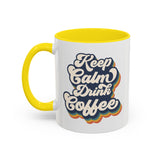 Keep Calm Drink Coffee Retro Inspired Coffee Mug