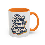Keep Calm & Drink Coffee Retro Inspired Coffee Mug