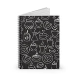 Caffeine Doodles Spiral Notebook