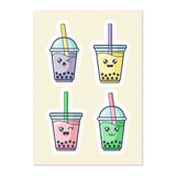 Boba Moodies Sticker Sheet
