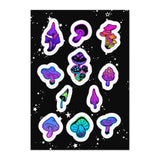 Trippy Shrooms Sticker Sheet 2