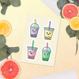 Boba Moodies Sticker Sheet
