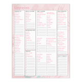 Grocery List Notepad