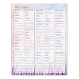 Lavender Fields Grocery List Notepad
