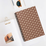 Autumn Hearts Spiral Notebook