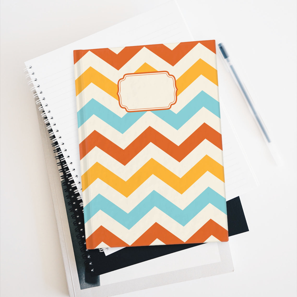 Fall Chevron Hard Cover Journal