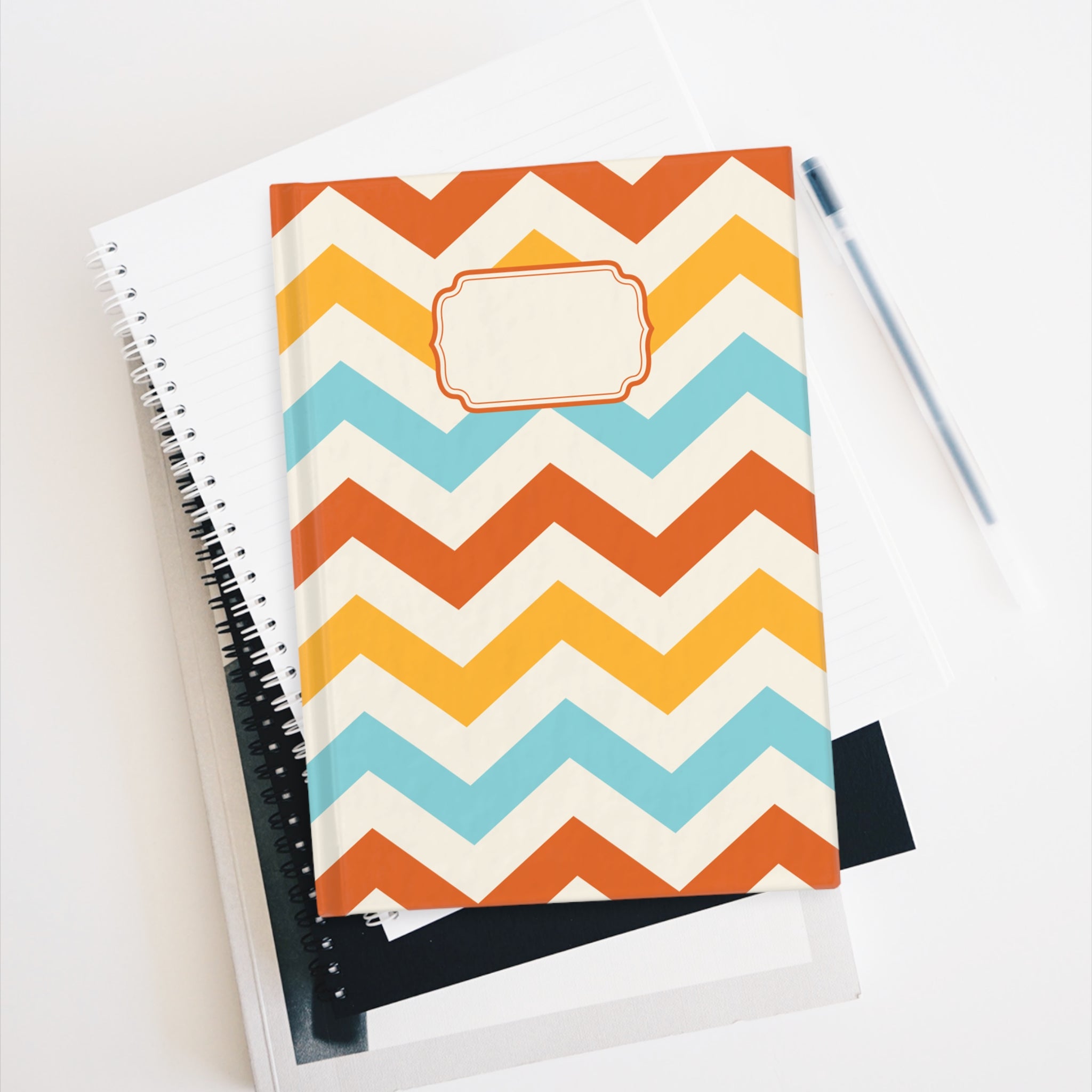 Fall Chevron Hard Cover Journal