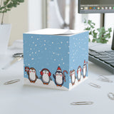 Playful Penguins Note Cube