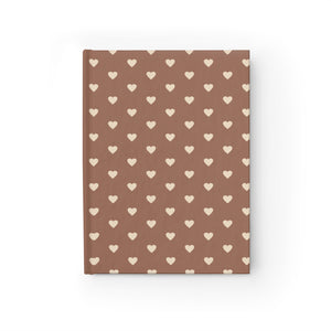 Autumn Hearts Hardcover Journal- Ruled