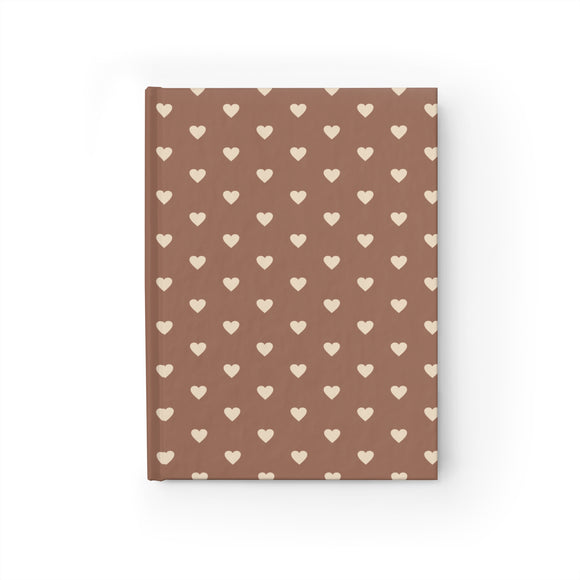 Autumn Hearts Hardcover Journal- Ruled