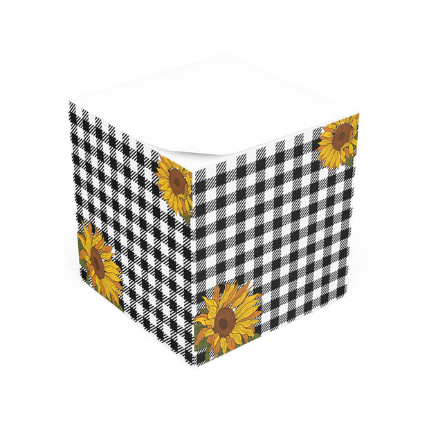 Country Blooms Note Cube