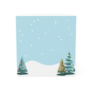 Jolly Pines Note Cube