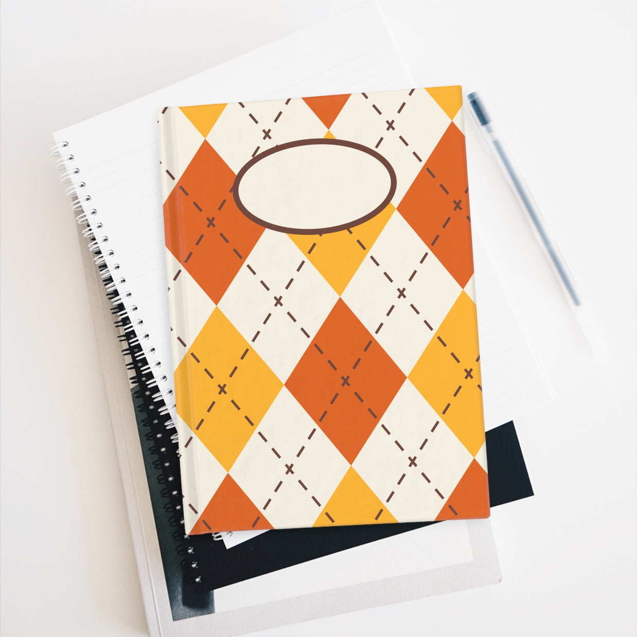 Fall Plaid Hardcover Journal