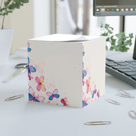 Colorful Butterfly Note Cube
