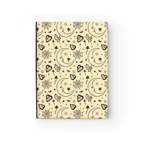 Moonlit Whimsy Hardcover Journal- Ruled