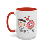 You Complete Me Mug – Coffee & Donut