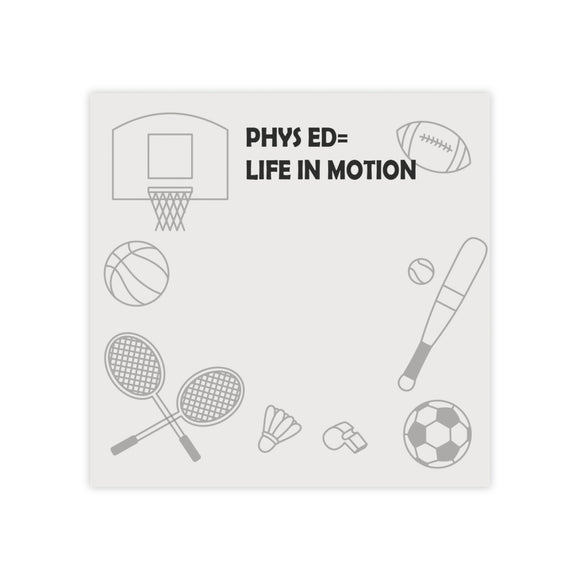 Life in Motion Sticky Note
