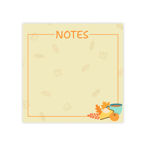 Pumpkin Pie Sticky Notes