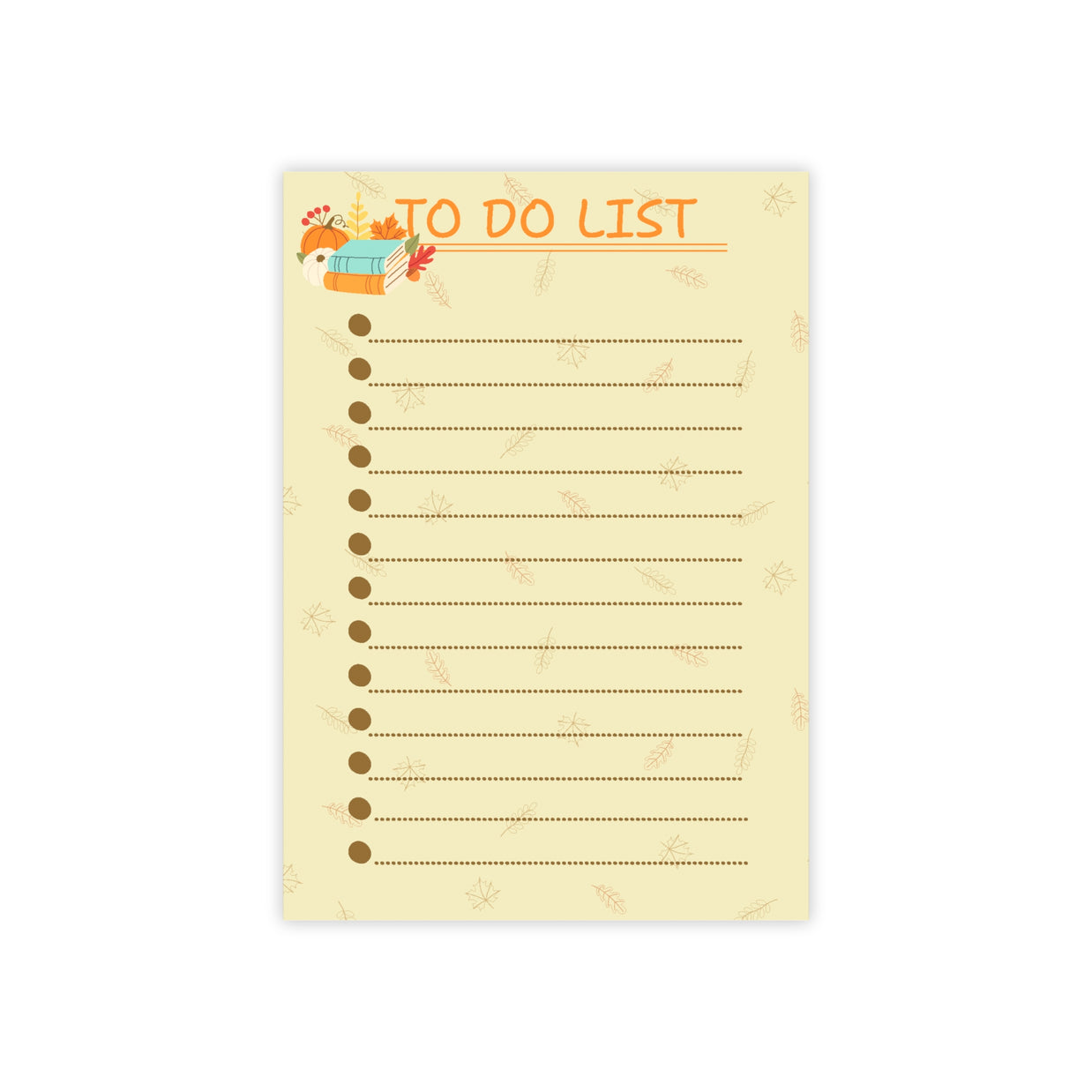 Pumpkin Pie Sticky Notes