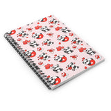 Panda Love Notes Spiral Notebook